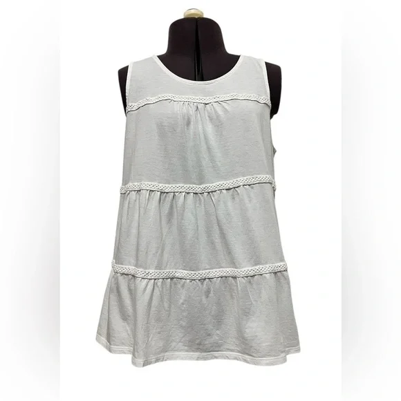 Lauren Conrad Summertime Lightweight Sleeveless Tank Size M - Picture 1 of 7